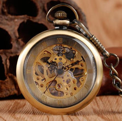 Open Face Hand Winding Pocket Watch