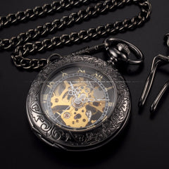 Skeleton Nurse Pocket Watch