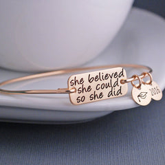 Inspirational Nursing  Bangle Bracelet