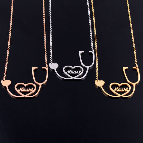 I Love You Heart Nurse/Doctor Necklace