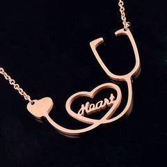 I Love You Heart Nurse/Doctor Necklace