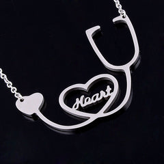 I Love You Heart Nurse/Doctor Necklace