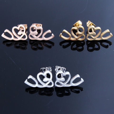 Double Heart Earring Jewelry