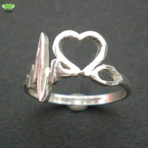 Simple Heart Beat Ring Graduation Gift