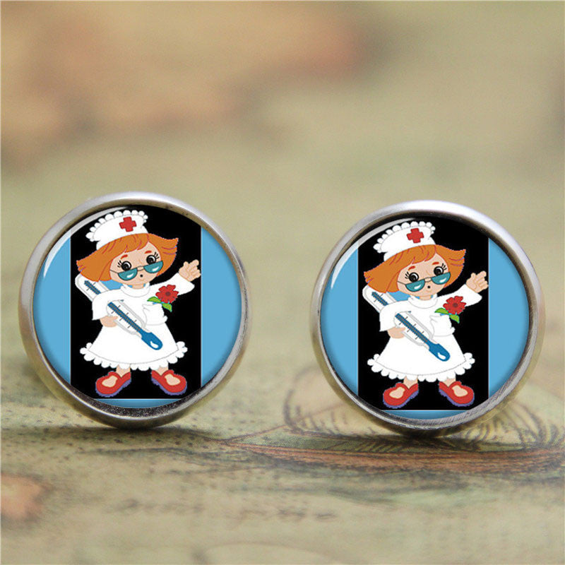 Little Photo Gift for Nurse Princess Earring